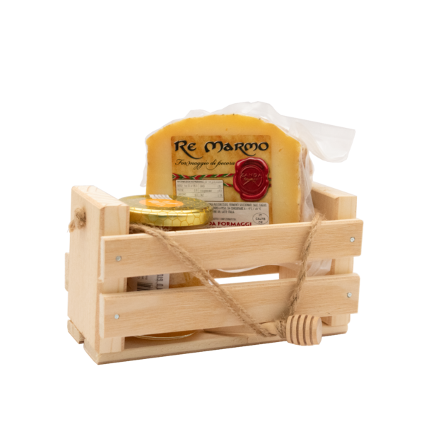 Miele e Pecorino con cofanetto in legno